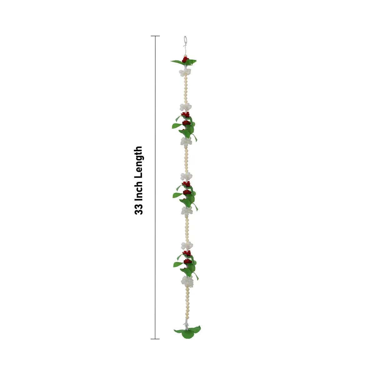 Side Toran Pair - 33 Inches | Artificial Flower Thoranam/ Door Hanging Bandanwar For Home Entrance Decor - Image 3