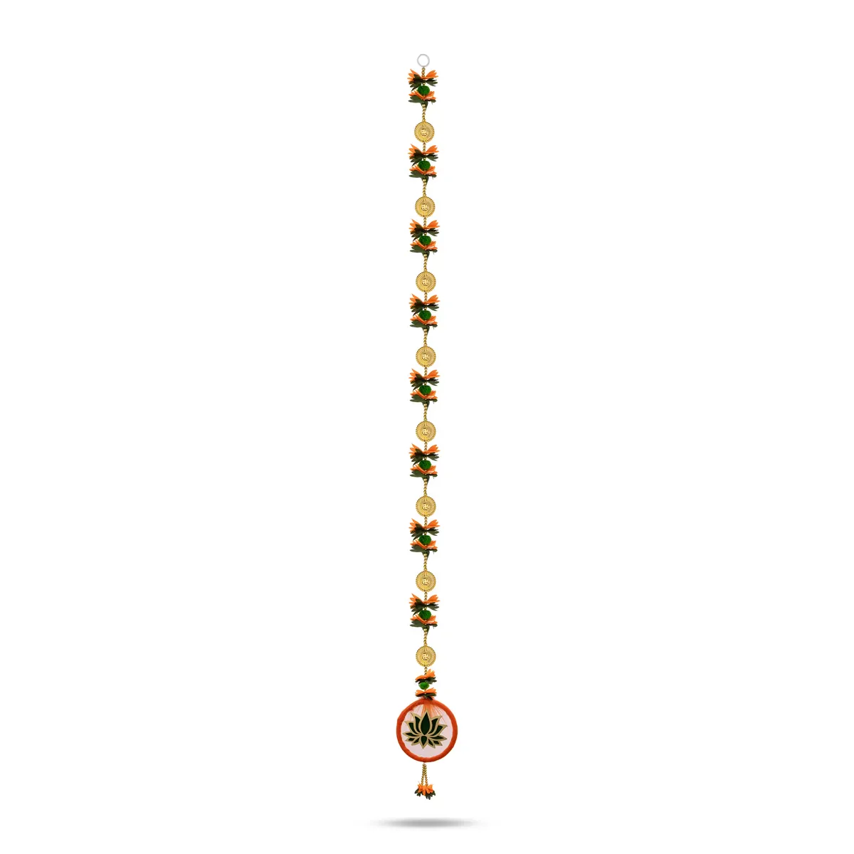 Side Toran Pair - 61 Inches | Decorative Lotus Design Thoranam/ Hanging Bandanwar For Pooja & Home Decor - Image 4