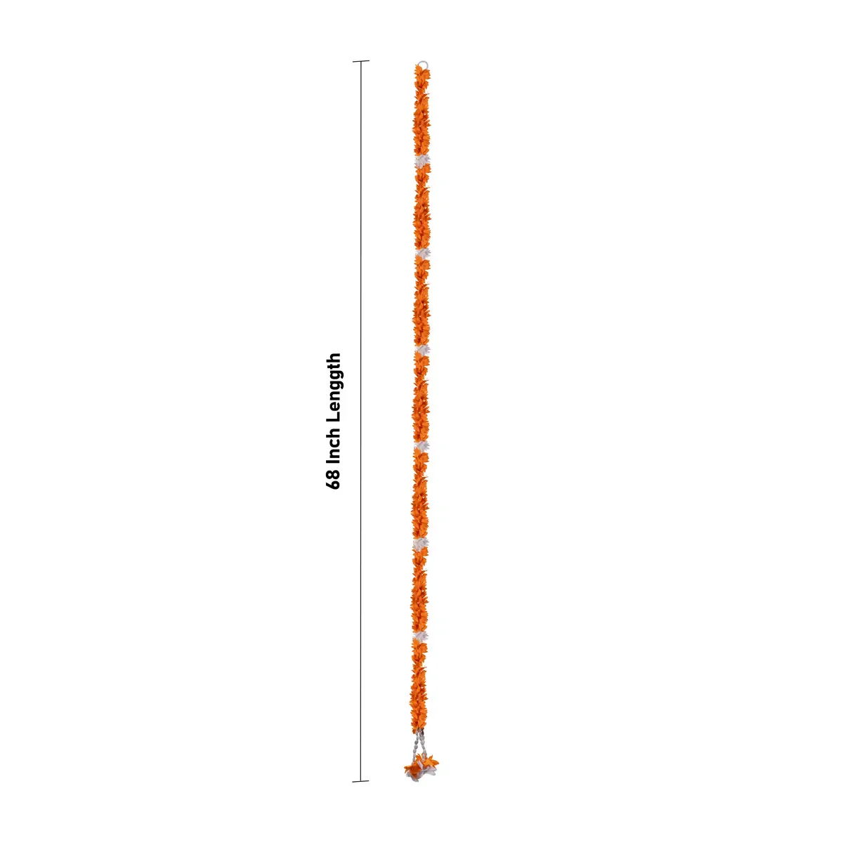 Side Toran Pair - 68 Inches | Traditional Flower Thoranam/ Door Hanging Toran For Festive & Auspicious Decor - Image 3