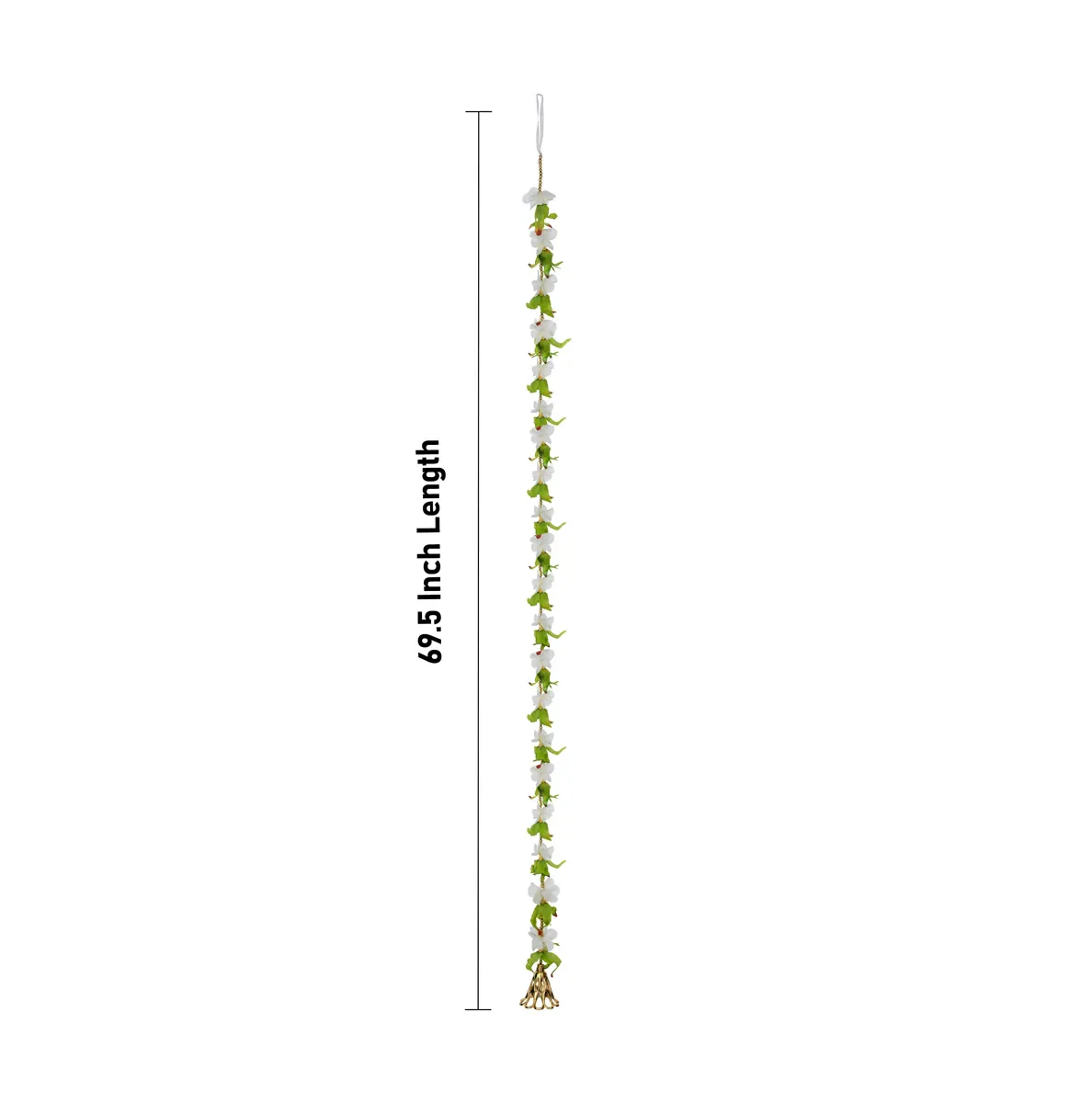 Side Toran Pair - 69.5 Inches | Floral Thoranam / Artificial Flower Bandanwar For Home Entrance Decor - Image 10
