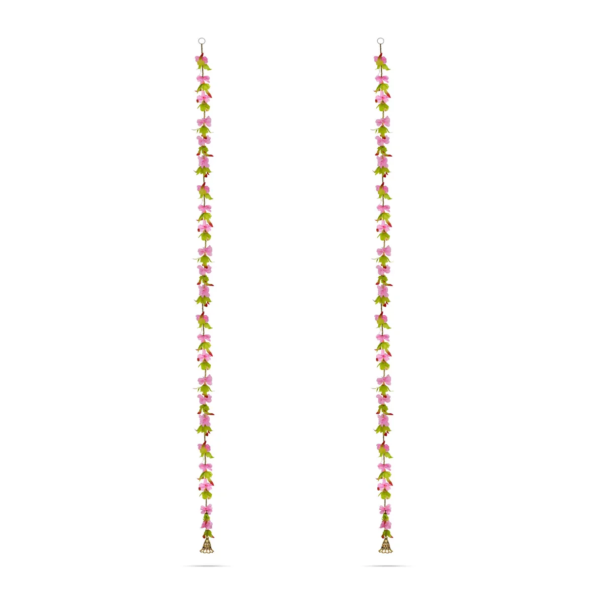 Side Toran Pair - 69.5 Inches | Floral Thoranam / Artificial Flower Bandanwar For Home Entrance Decor - Image 2