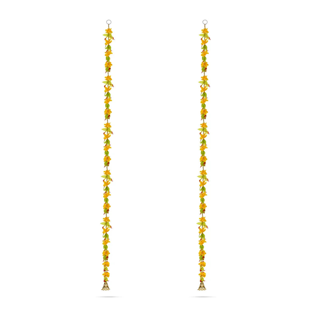 Side Toran Pair - 69.5 Inches | Floral Thoranam / Artificial Flower Bandanwar For Home Entrance Decor - Image 3