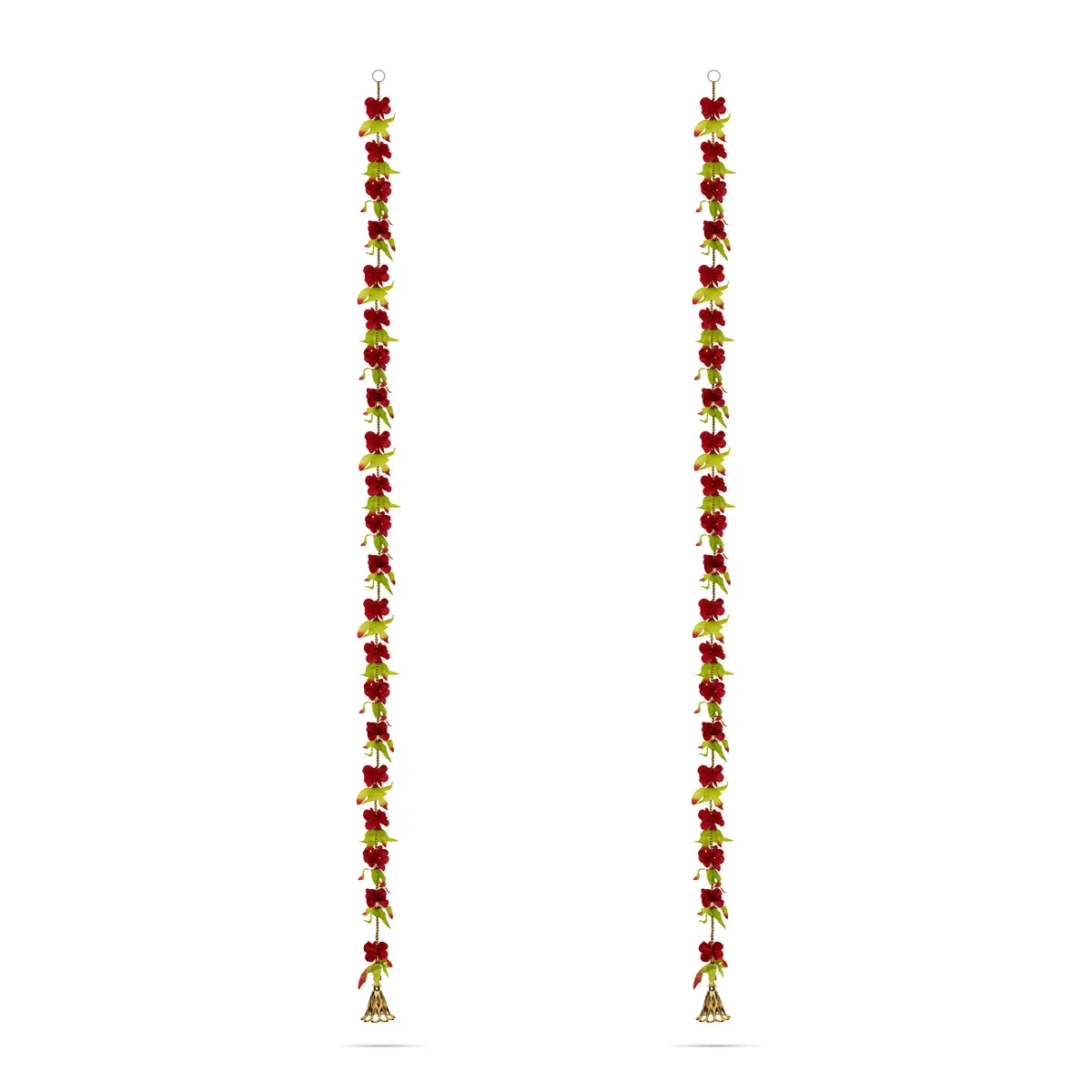 Side Toran Pair - 69.5 Inches | Floral Thoranam / Artificial Flower Bandanwar For Home Entrance Decor - Image 4