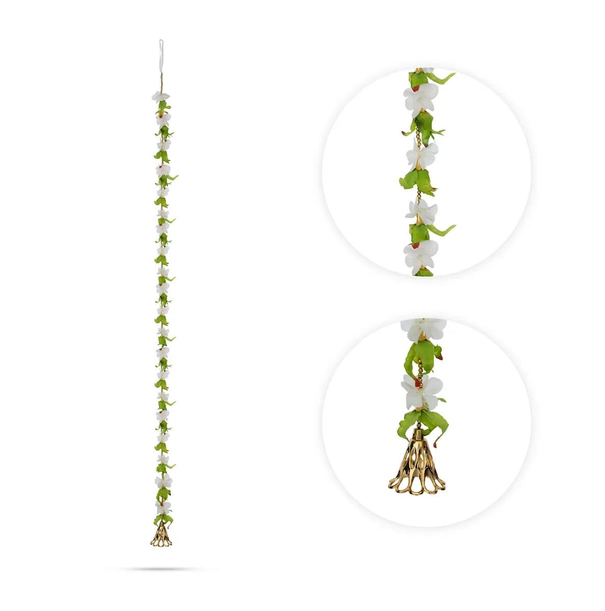 Side Toran Pair - 69.5 Inches | Floral Thoranam / Artificial Flower Bandanwar For Home Entrance Decor - Image 9