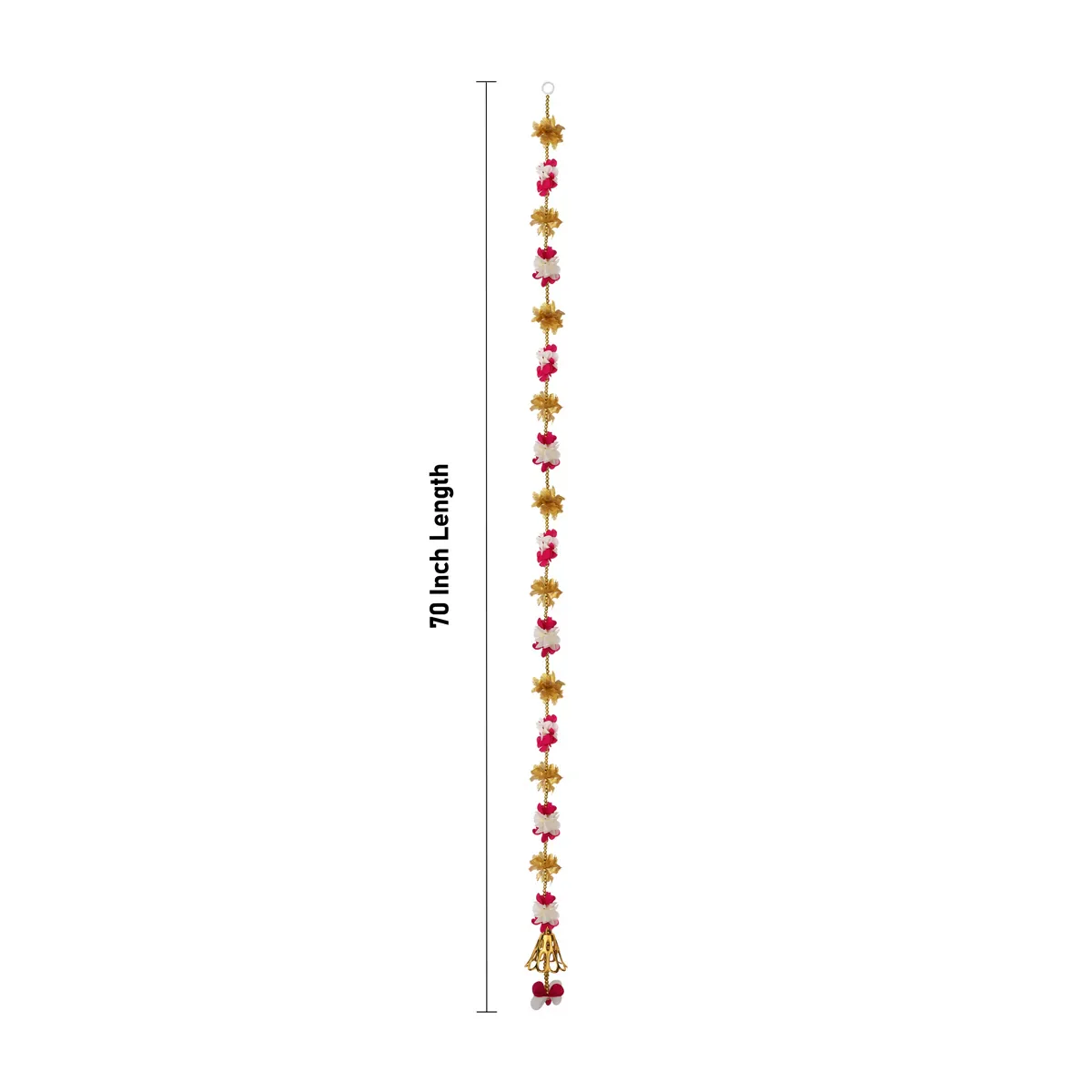 Side Toran Pair - 70 Inches | Artificial Flower Hanging Thoranam/ Door Decor Bandanwar For Festival Use - Image 7