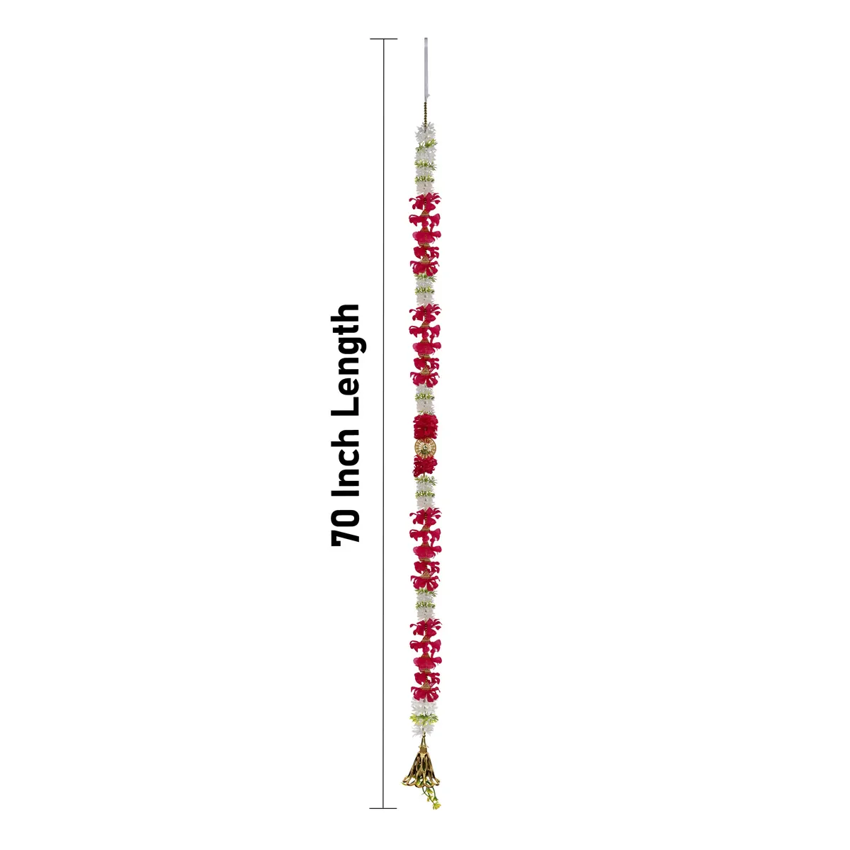 Side Toran Pair - 70 Inches | Floral Thoranam / Artificial Flower Bandanwar For Home Entrance Decor - Image 3