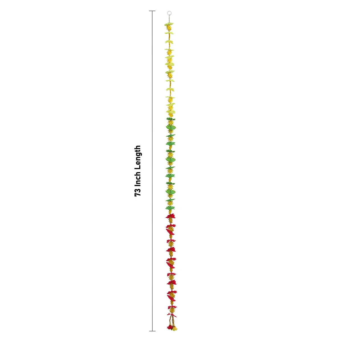 Side Toran Pair - 73 Inches | Artificial Flower Thoranam/ Door Hanging Bandanwar For Home Entrance Decor - Image 3
