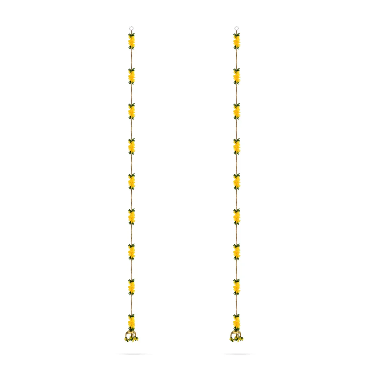 Side Toran Pair - 73 Inches | Floral Thoranam/ Decorative Door Hanging Bandanwar For Home Entrance Decor - Image 3