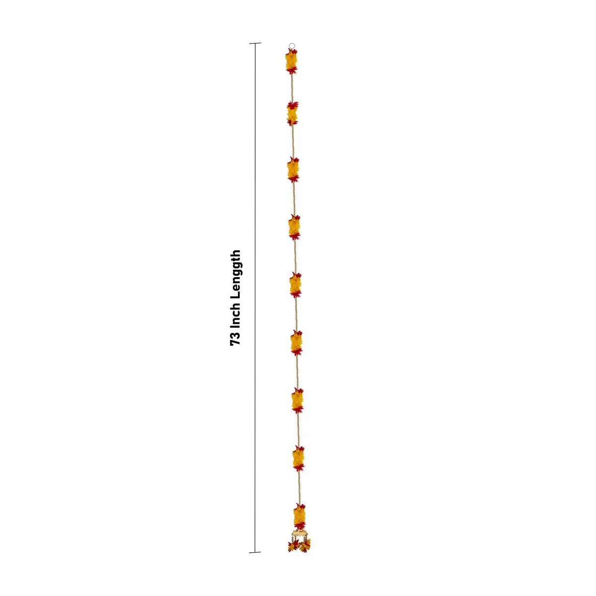 Side Toran Pair - 73 Inches | Floral Thoranam/ Decorative Door Hanging Bandanwar For Home Entrance Decor - Image 5