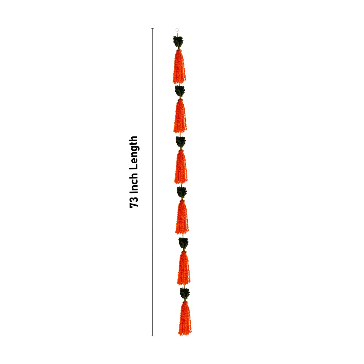 Side Toran Pair - 73 Inches | Tassel Design Thoranam/ Decorative Door Hanging Bandanwar For Home Entrance - Image 11