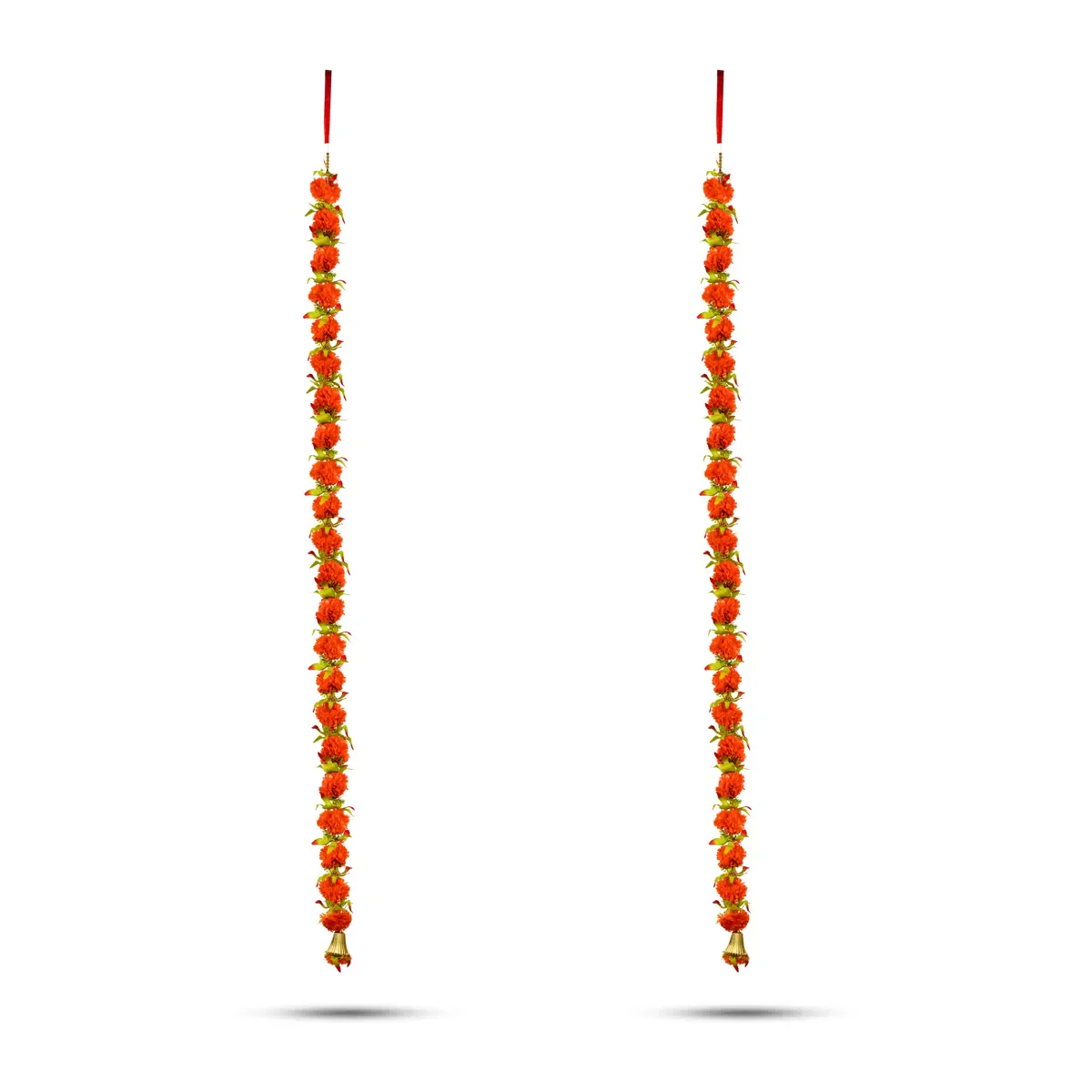 Side Toran Pair- 75 Inches | Artificial Flower Thoranam/ Door Hanging Bandanwar For Home Entrance Decor - Image 3