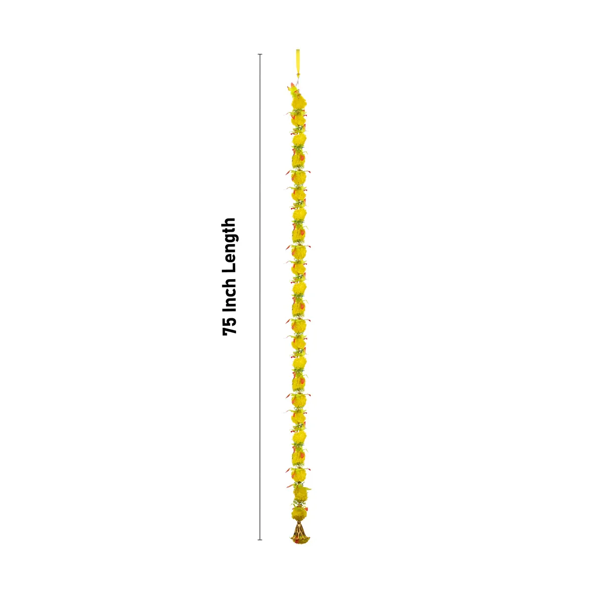 Side Toran Pair- 75 Inches | Artificial Flower Thoranam/ Door Hanging Bandanwar For Home Entrance Decor - Image 6