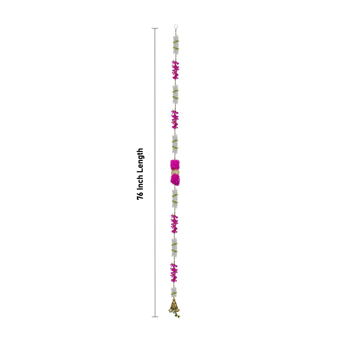 Side Toran Pair - 76 Inches | Artificial Flower Thoranam / Door Hanging Bandanwar For Home Entrance - Image 3