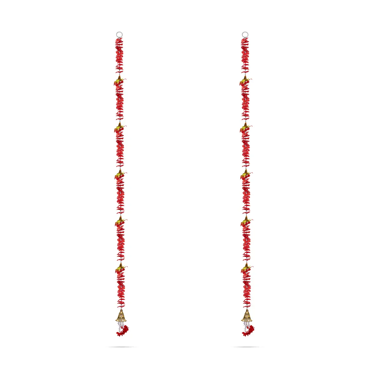 Side Toran Pair - 76 Inches | Artificial Flower Thoranam/ Door Hanging Bandanwar For Home Entrance & Festive Decor - Image 5