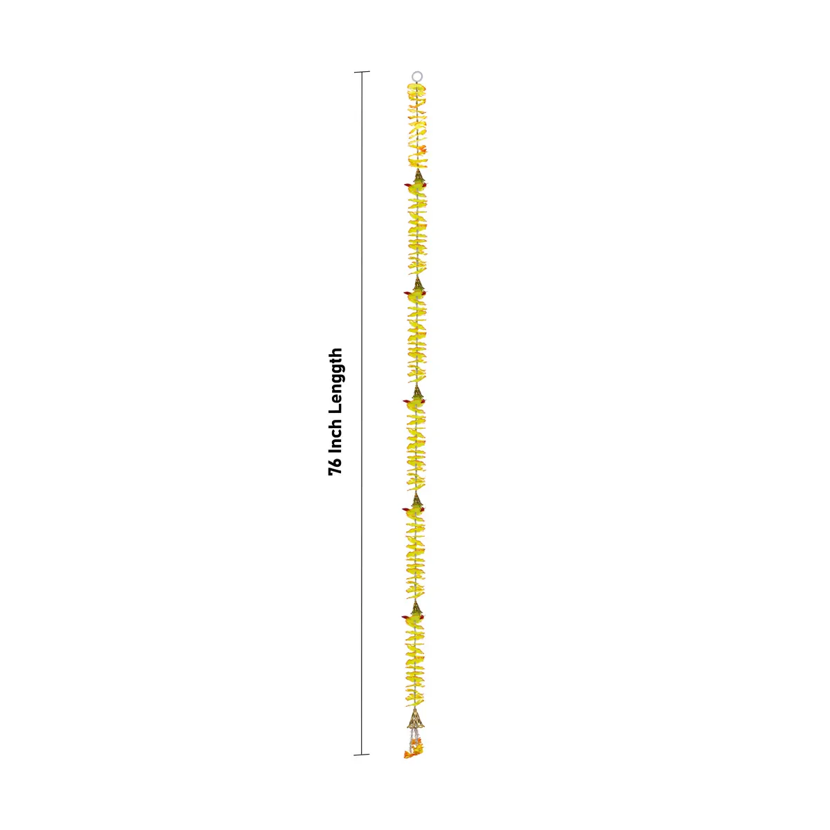 Side Toran Pair - 76 Inches | Artificial Flower Thoranam/ Door Hanging Bandanwar For Home Entrance & Festive Decor - Image 7