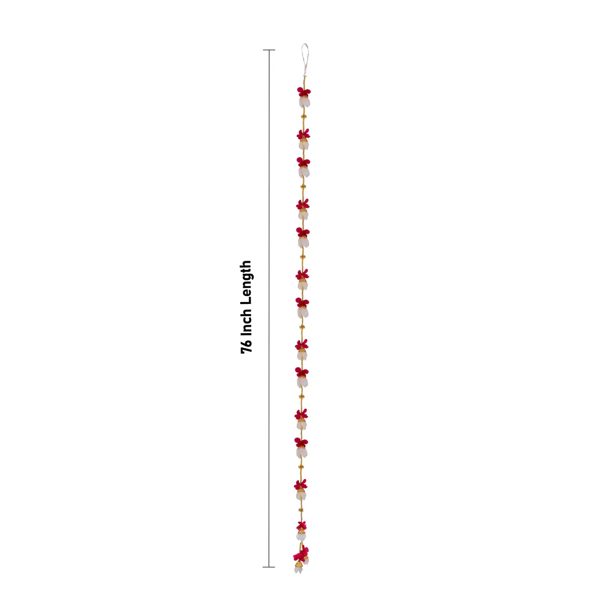 Side Toran Pair - 76 Inches | Artificial Flower Thoranam/ Door Hanging Bandanwar For Home Entrance Decor - Image 5