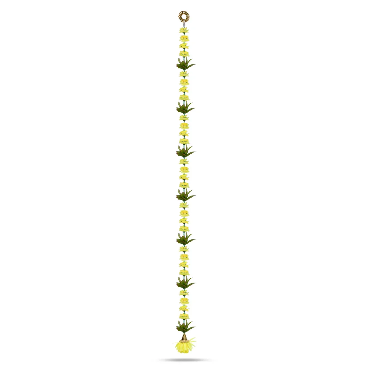 Side Toran Pair - 76 Inches | Floral Leaf Thoranam/ Decorative Door Hanging Bandanwar For Home Entrance - Image 10
