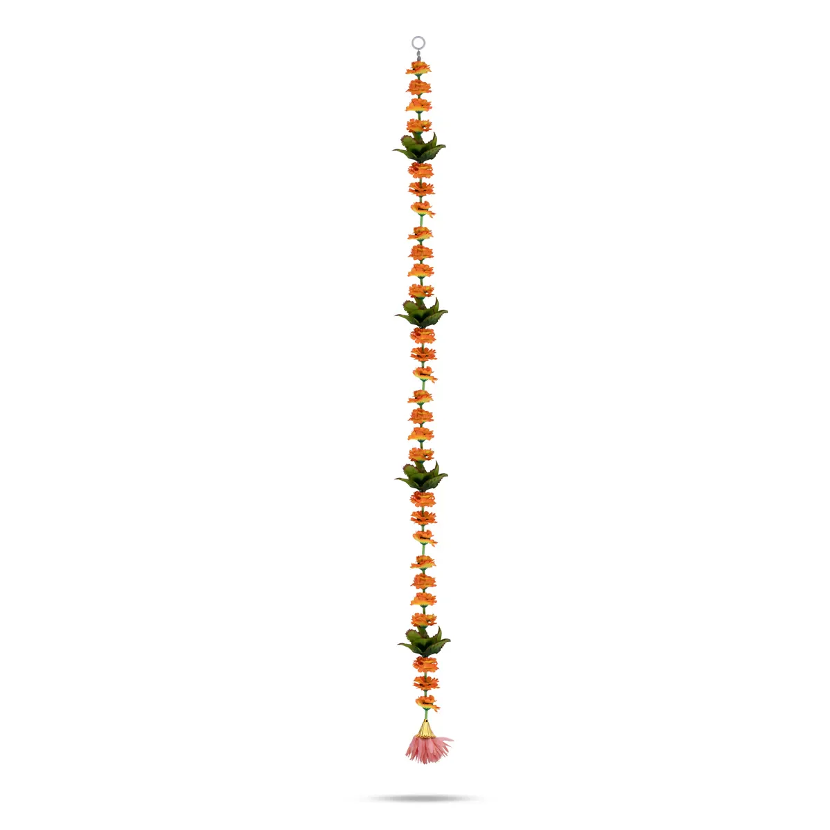 Side Toran Pair - 76 Inches | Floral Leaf Thoranam/ Decorative Door Hanging Bandanwar For Home Entrance - Image 7