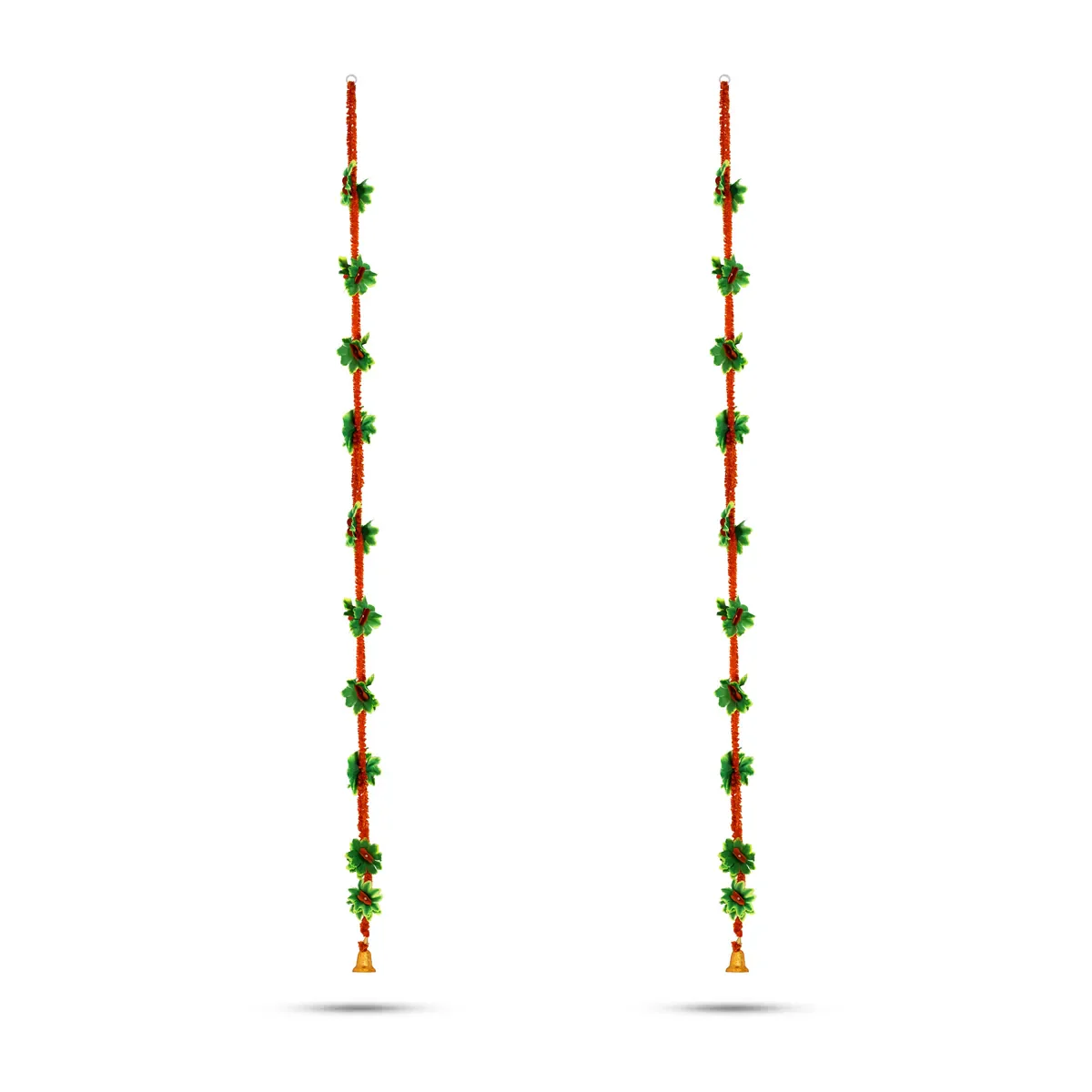 Side Toran Pair - 78 Inches | Classic Flower Thoranam/ Door Hanging Toran For Temple & House Entrance