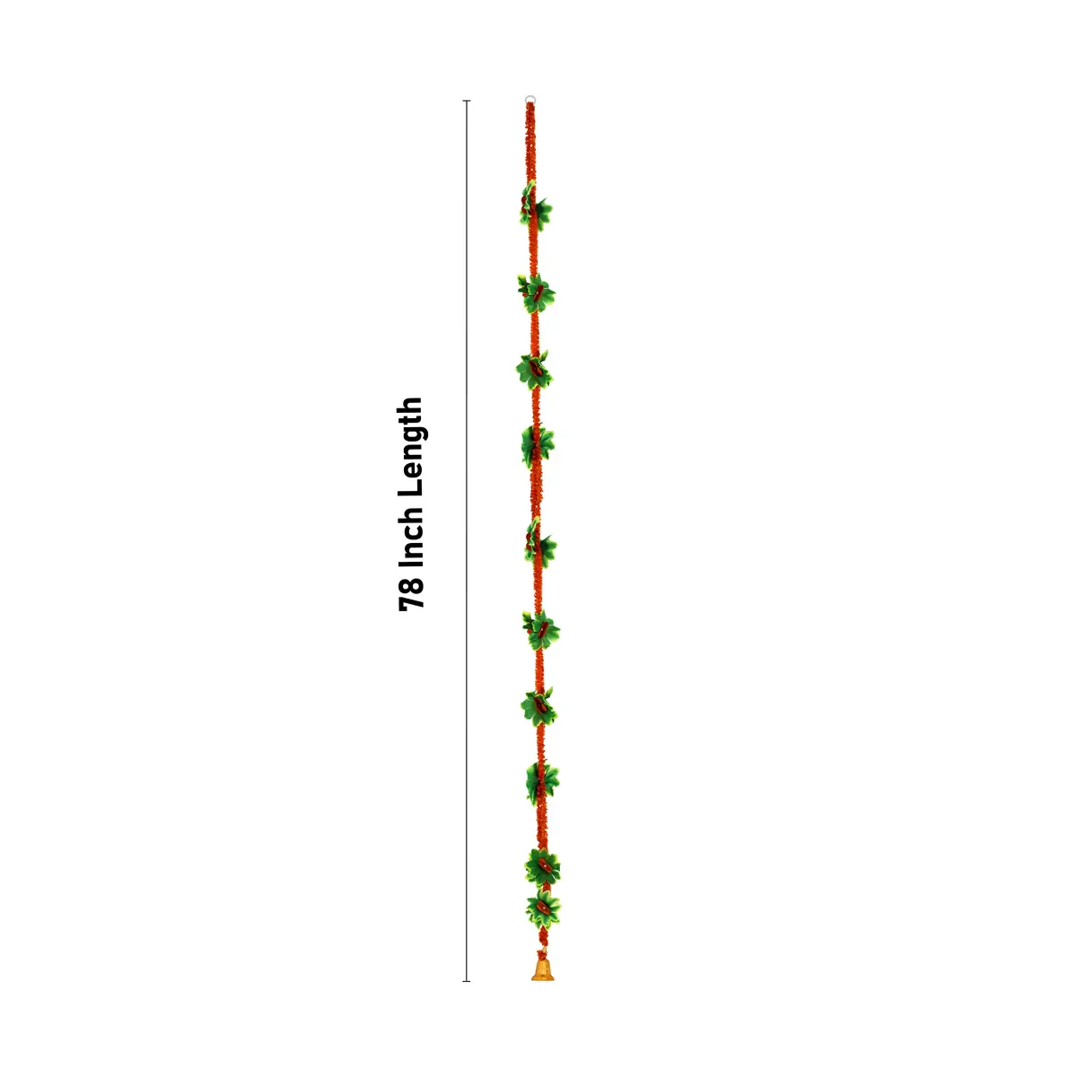 Side Toran Pair - 78 Inches | Classic Flower Thoranam/ Door Hanging Toran For Temple & House Entrance - Image 10