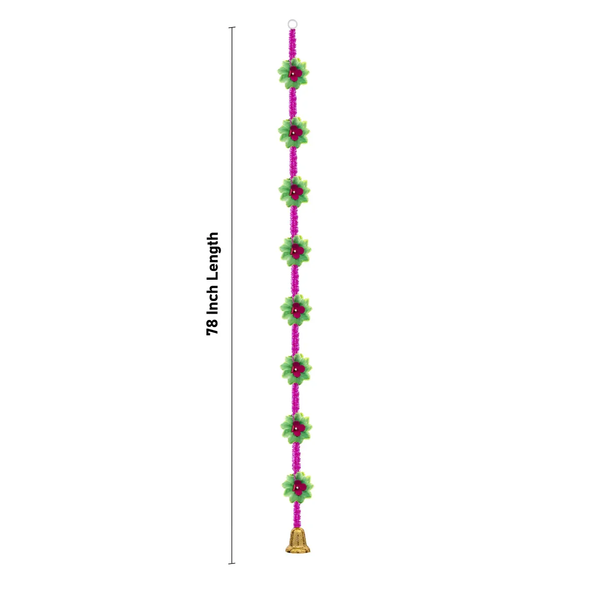 Side Toran Pair - 78 Inches | Classic Flower Thoranam/ Door Hanging Toran For Temple & House Entrance - Image 11