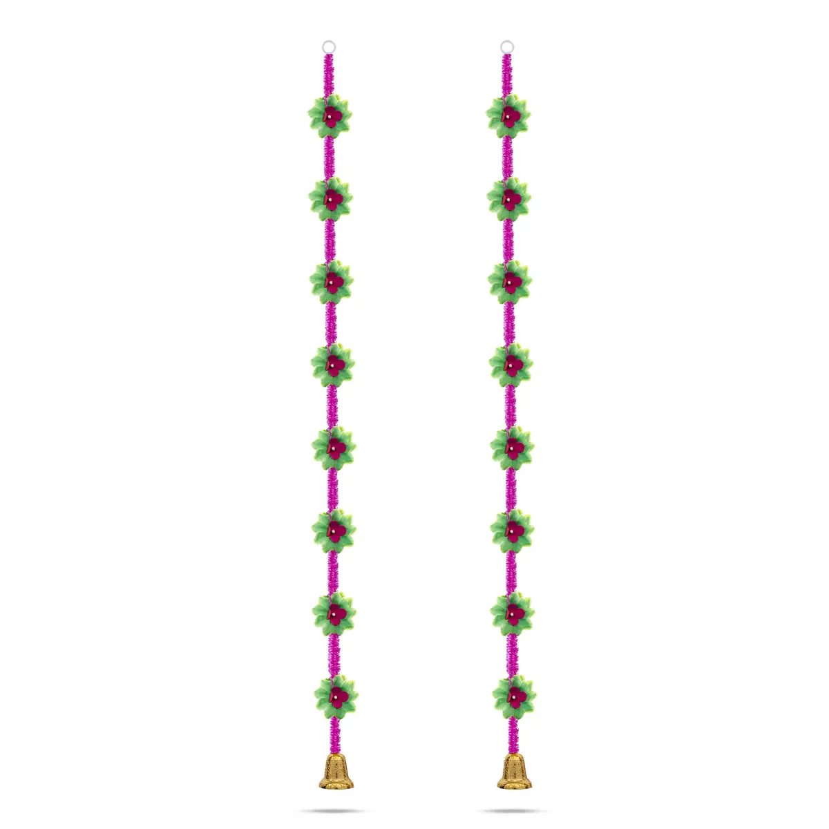 Side Toran Pair - 78 Inches | Classic Flower Thoranam/ Door Hanging Toran For Temple & House Entrance - Image 4