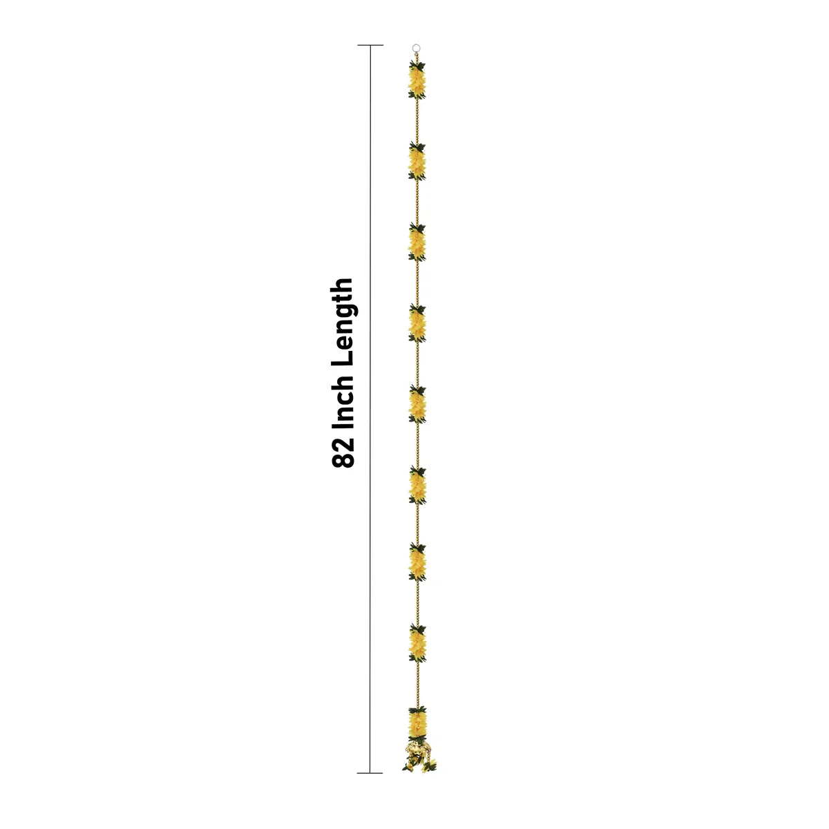 Side Toran Pair - 82 Inches | Floral Thoranam/ Decorative Door Hanging Bandanwar For Home Entrance Decor - Image 3