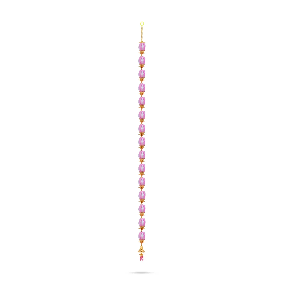 Side Toran - 37 Inches | Beads With Rose Design Thoran/ Artificial Flower Toran for Home Decor - Image 5