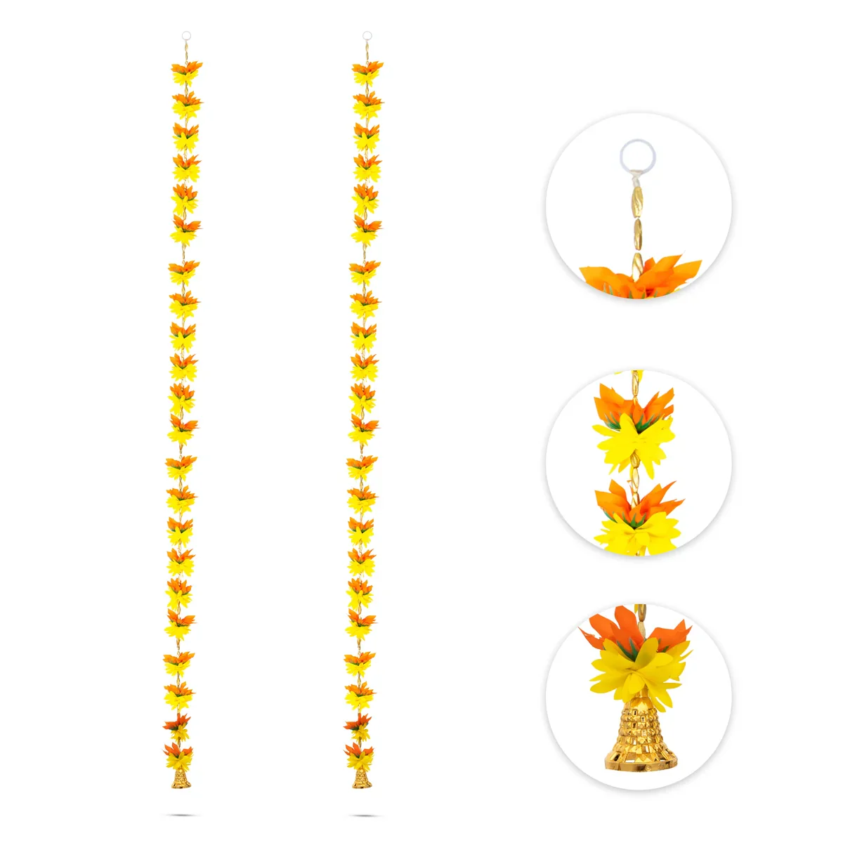 Side Toran Set - 59 Inches | 2 Pcs/ Door Hanger/ Bandanwar/ Thoranam for Home Decor - Image 10