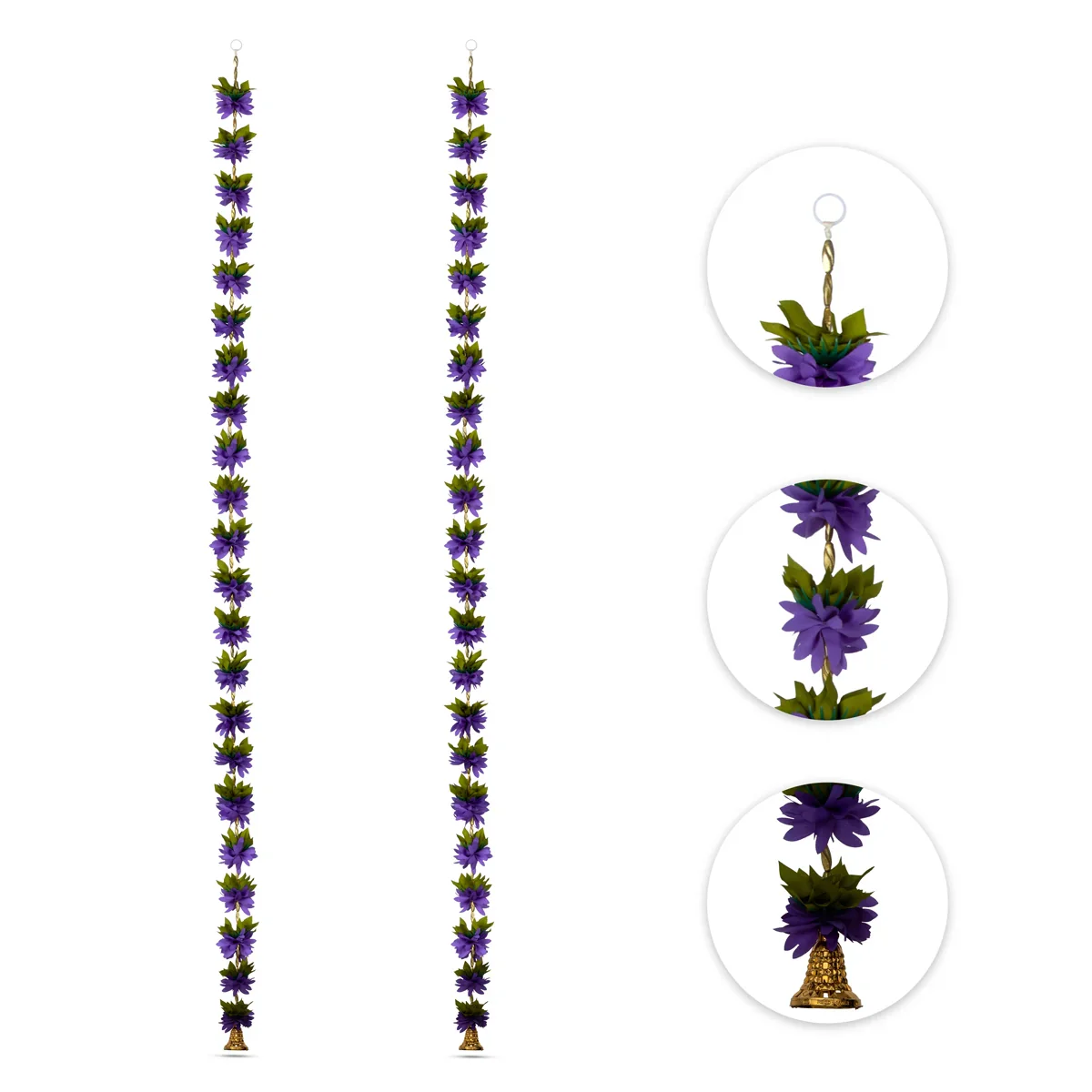 Side Toran Set - 59 Inches | 2 Pcs/ Door Hanger/ Bandanwar/ Thoranam for Home Decor - Image 12