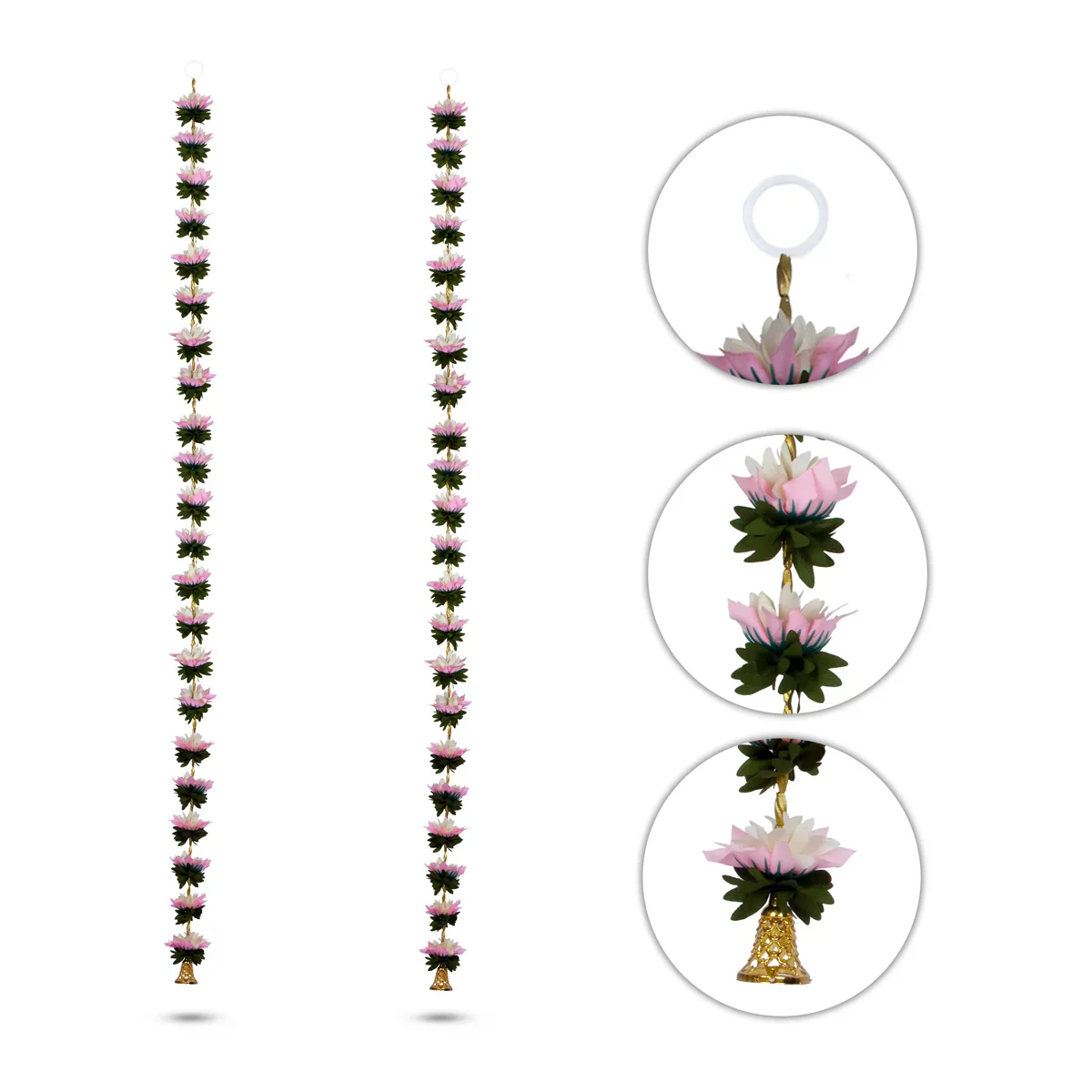 Side Toran Set - 59 Inches | 2 Pcs/ Door Hanger/ Bandanwar/ Thoranam for Home Decor - Image 7
