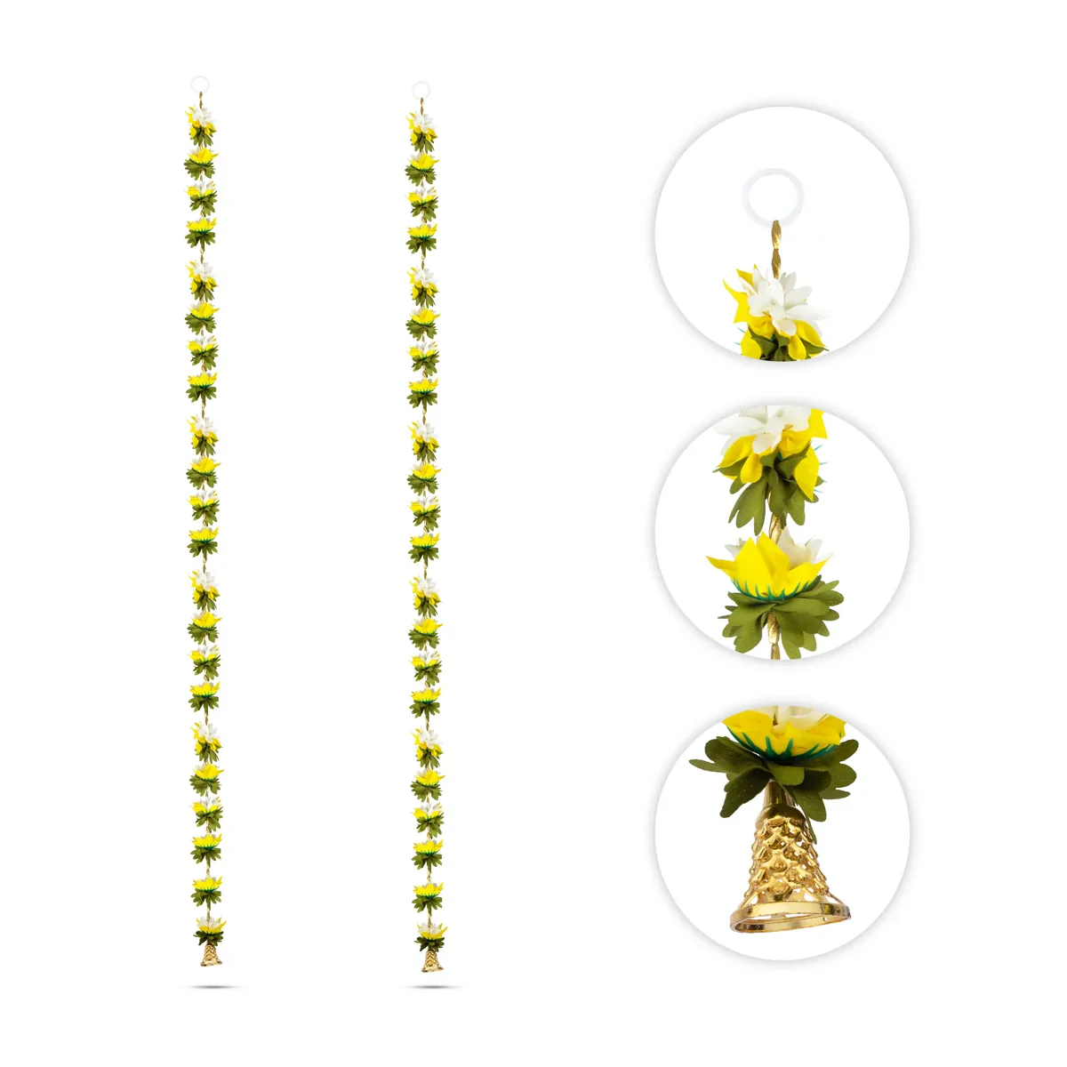 Side Toran Set - 59 Inches | 2 Pcs/ Door Hanger/ Bandanwar/ Thoranam for Home Decor - Image 9