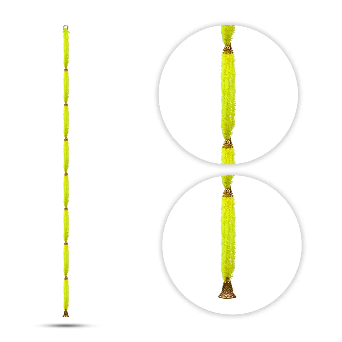 Side Toran Set - 60 Inches | 10 Pcs/ Hanging Bell Thoranam/ Decorative Bandanwar For Auspicious Entrance Decor - Image 4