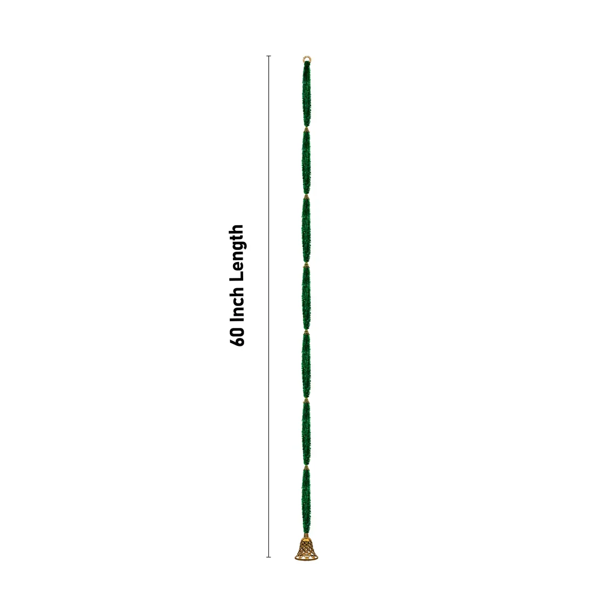 Side Toran Set - 60 Inches | 10 Pcs/ Hanging Bell Thoranam/ Decorative Bandanwar For Auspicious Entrance Decor - Image 5