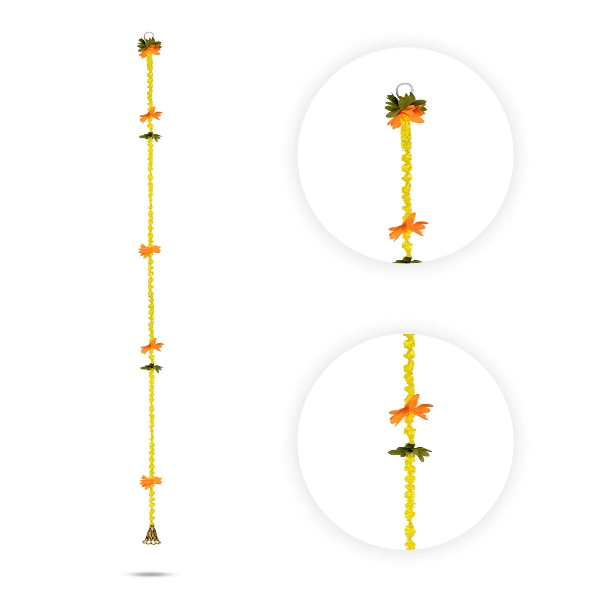 Side Toran Set - 70 Inches | 10 Pcs \ Decorative Thoranam/ Door Hanging for Home Entrance & Festive Decor - Image 2