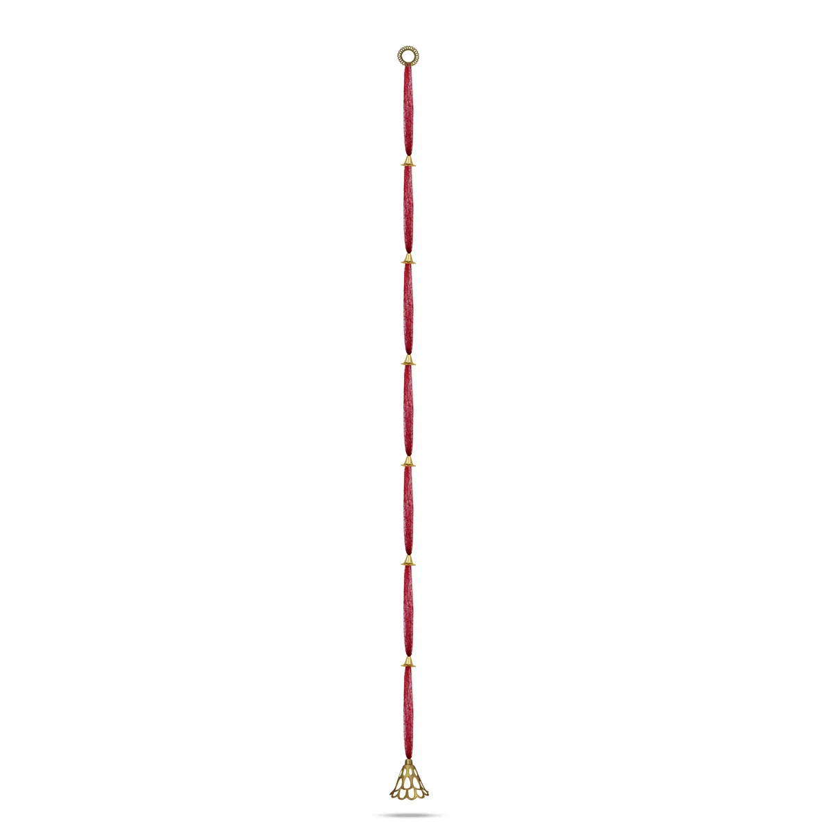 Side Toran Set - 70 Inches | 10 Pcs Set/ Bell Design Thoranam/ Bandanwar For Home Entrance Decor - Image 10
