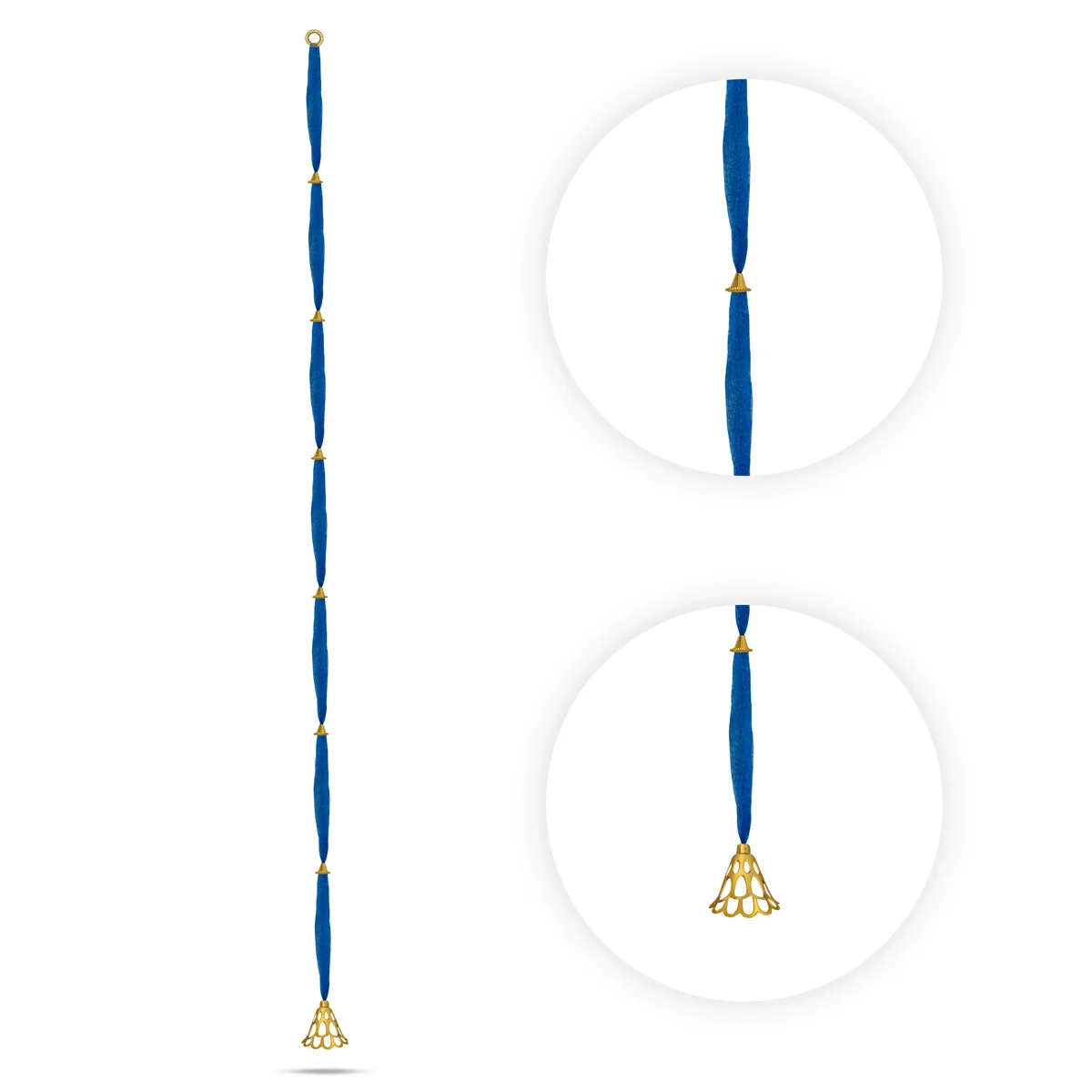 Side Toran Set - 70 Inches | 10 Pcs Set/ Bell Design Thoranam/ Bandanwar For Home Entrance Decor - Image 8