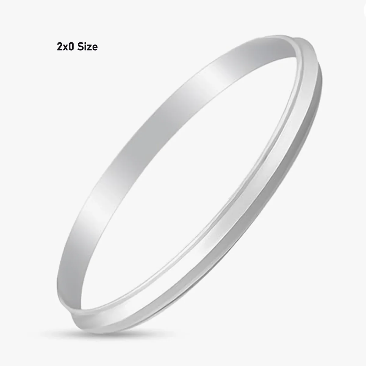 Silver Kada - Size 2 | V Baby Kaapu/ Bracelet Kada/ Bangle Kada For Infant Traditional Wear - Image 3