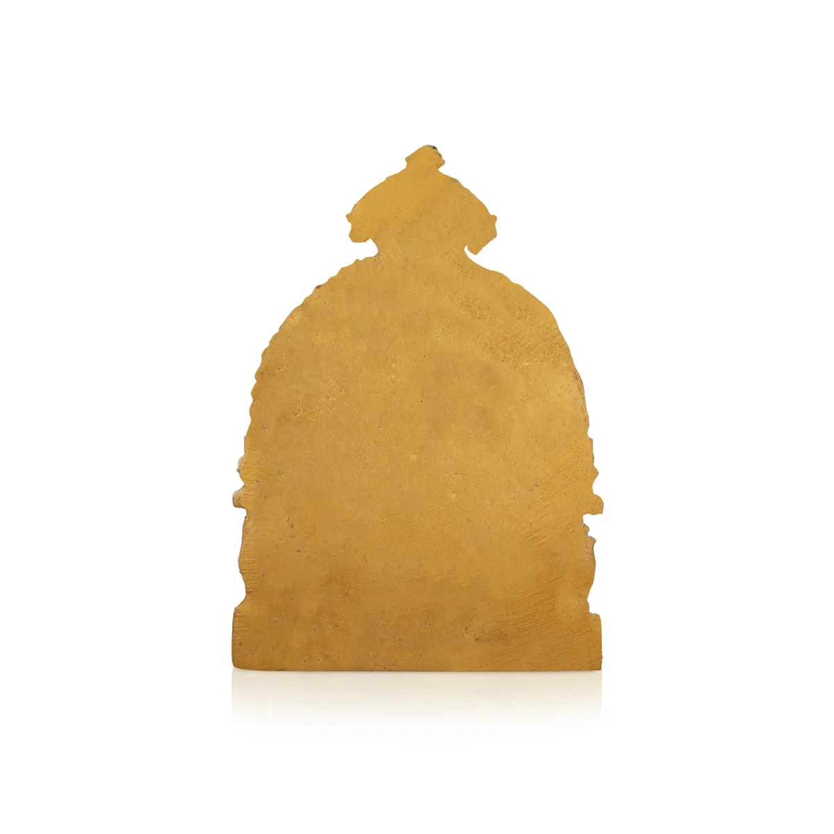 Ganesh Murti Sitting On Simhasan - 5 x 4 Inches | Resin Statue/ Gold Polish Vinayaka Idol for Pooja/ 320 Gms - Image 6