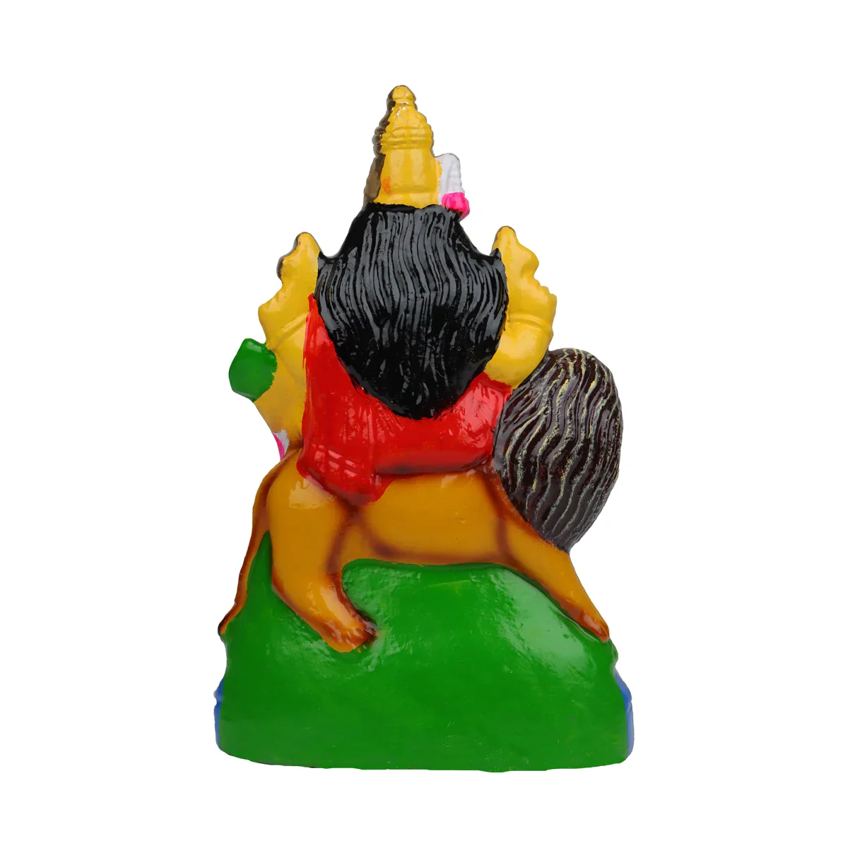 Simhavahini Durga Clay Golu Bommai - 11 x 5.5 Inches | Giri Golu Doll/ Navaratri Golu Bomma/Gombe/Bommai - Image 5
