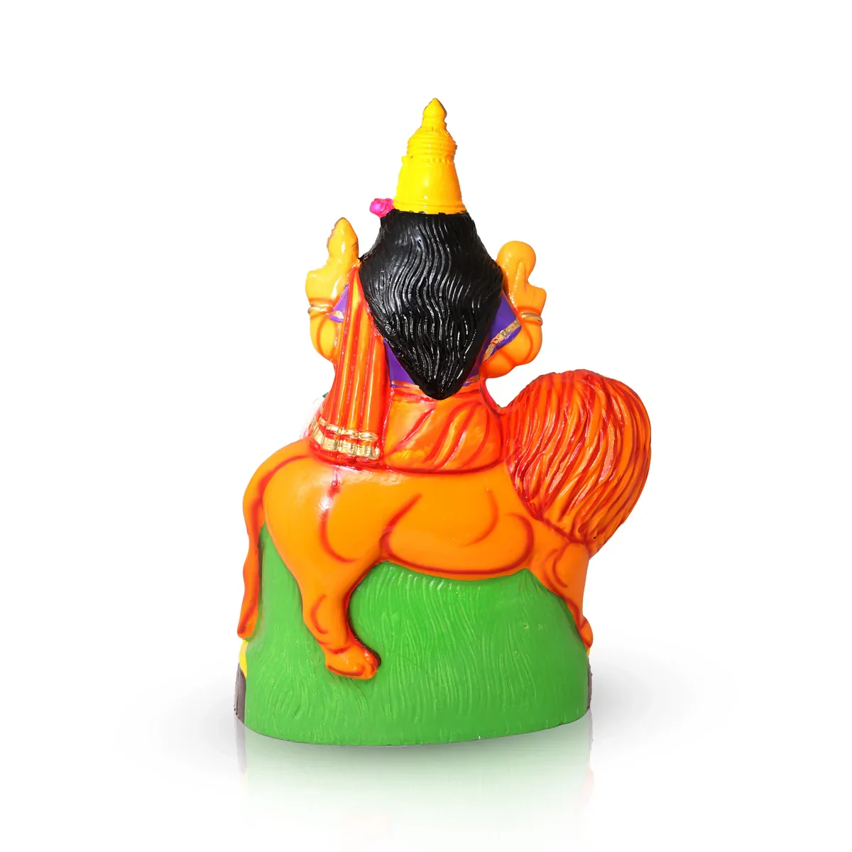 Simhavahini Durga Paper Mache Golu Bommai - 20 Inches | Giri Golu Doll/ Navaratri Golu Bomma/Gombe/Bommai - Image 4