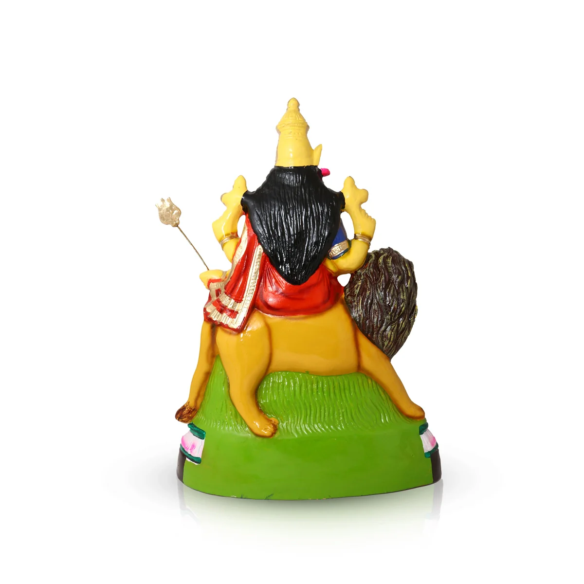 Simhavahini Durga Idol Paper Mache Golu Bommai- 20 X 14 Inches | Giri Golu Doll/ Navaratri Gombe/Navratri Decor - Image 4