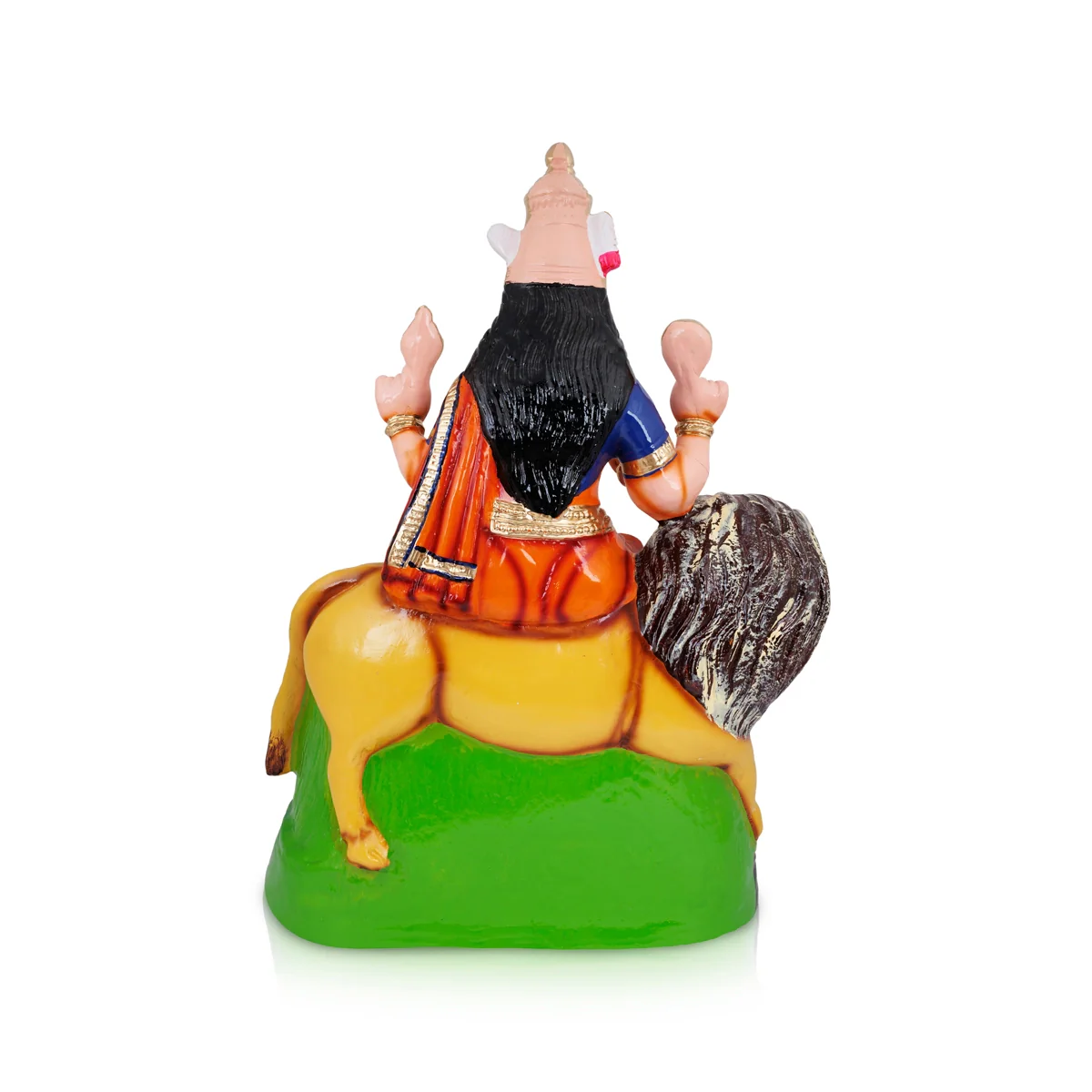 Simhavahini Durga Murti Paper Mache Golu Bommai- 24 X 17 Inches | Giri Golu Doll/Navaratri Gombe/Navratri Decor - Image 5
