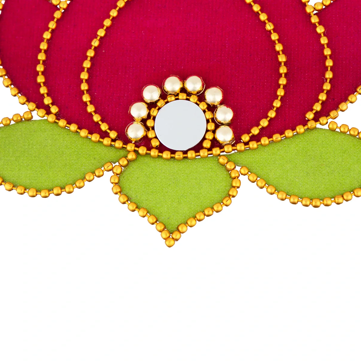 Rangoli Lotus Design - 3.5 x 2 Inches | Mirror Design Kolam Design for Pooja Decor/ Assorted Colour - Image 10