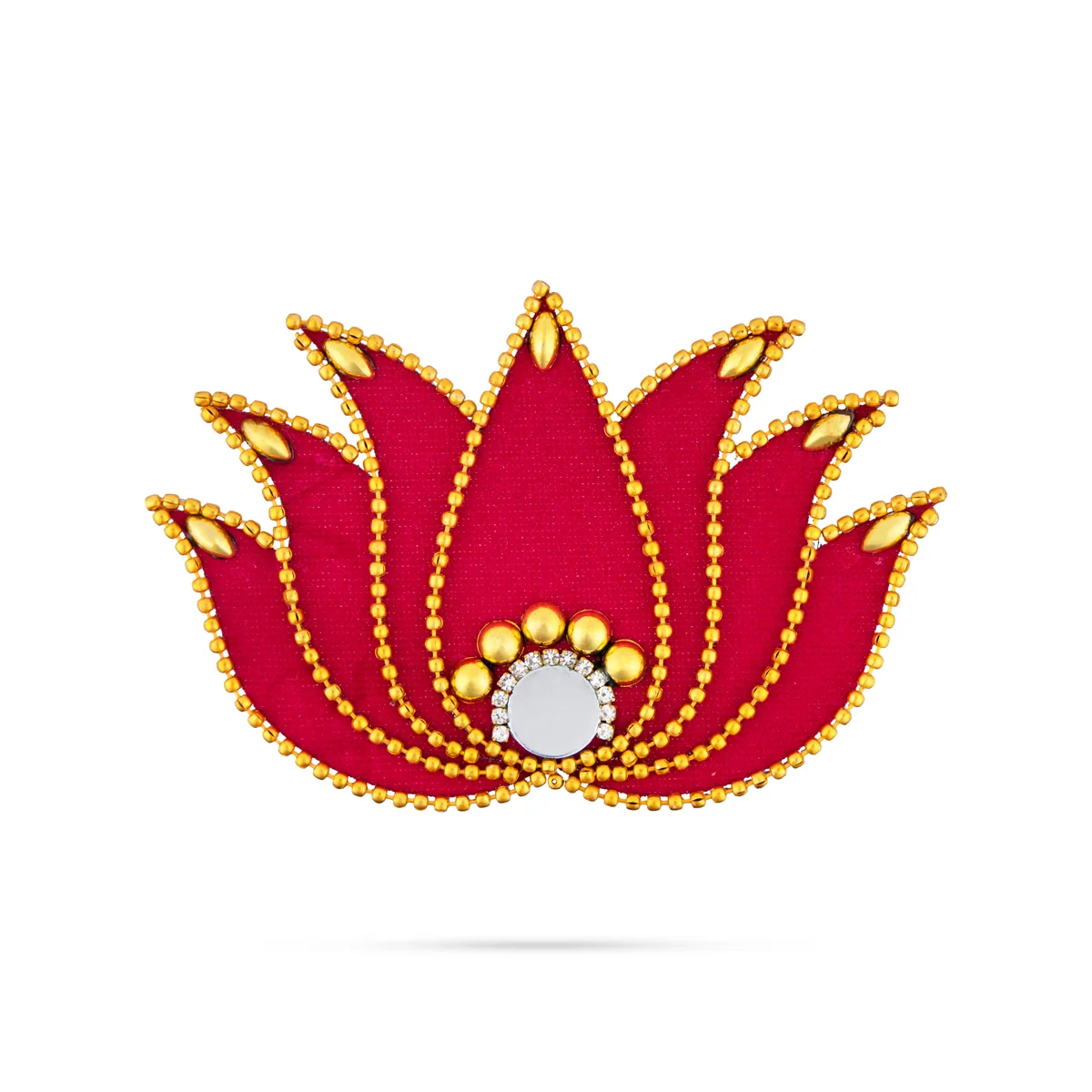 Rangoli Lotus Design - 3.5 x 2 Inches | Mirror Design Kolam Design for Pooja Decor/ Assorted Colour - Image 2