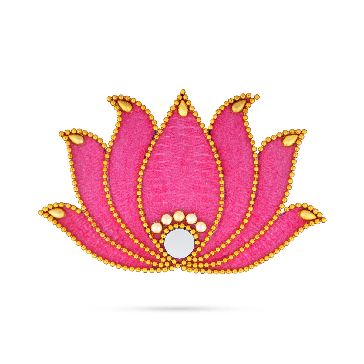 Rangoli Lotus Design - 3.5 x 2 Inches | Mirror Design Kolam Design for Pooja Decor/ Assorted Colour - Image 5