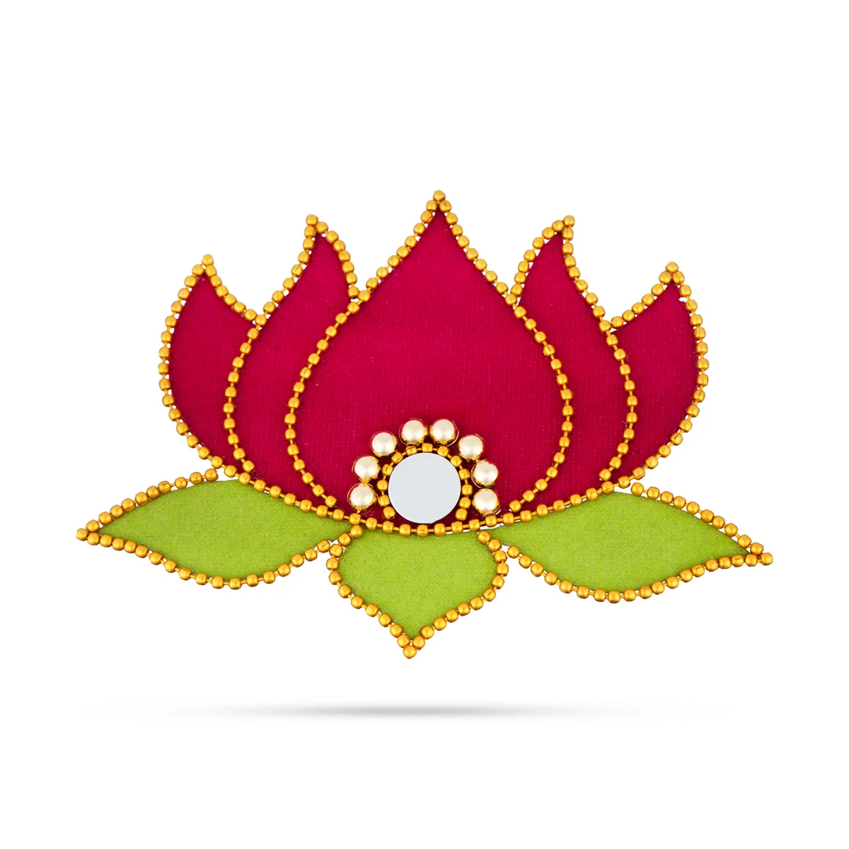 Rangoli Lotus Design - 3.5 x 2 Inches | Mirror Design Kolam Design for Pooja Decor/ Assorted Colour - Image 8