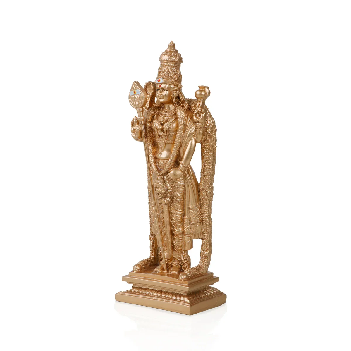 Siruvapuri Murugan Idol - 6 x 2.5 Inches | Resin Murugan Statue for Pooja - Image 2