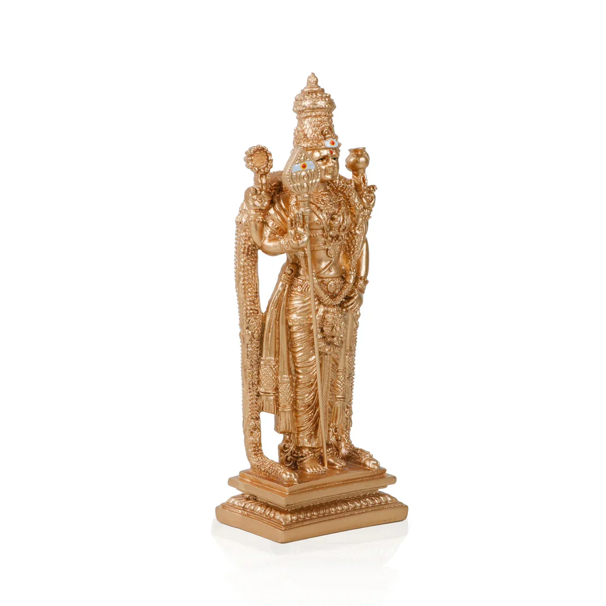 Siruvapuri Murugan Idol - 6 x 2.5 Inches | Resin Murugan Statue for Pooja - Image 3