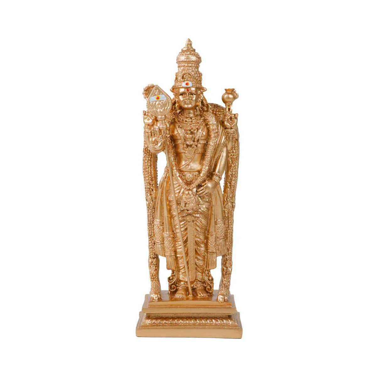 Siruvapuri Murugan Idol - 6 x 2.5 Inches | Resin Murugan Statue for Pooja - Image 5